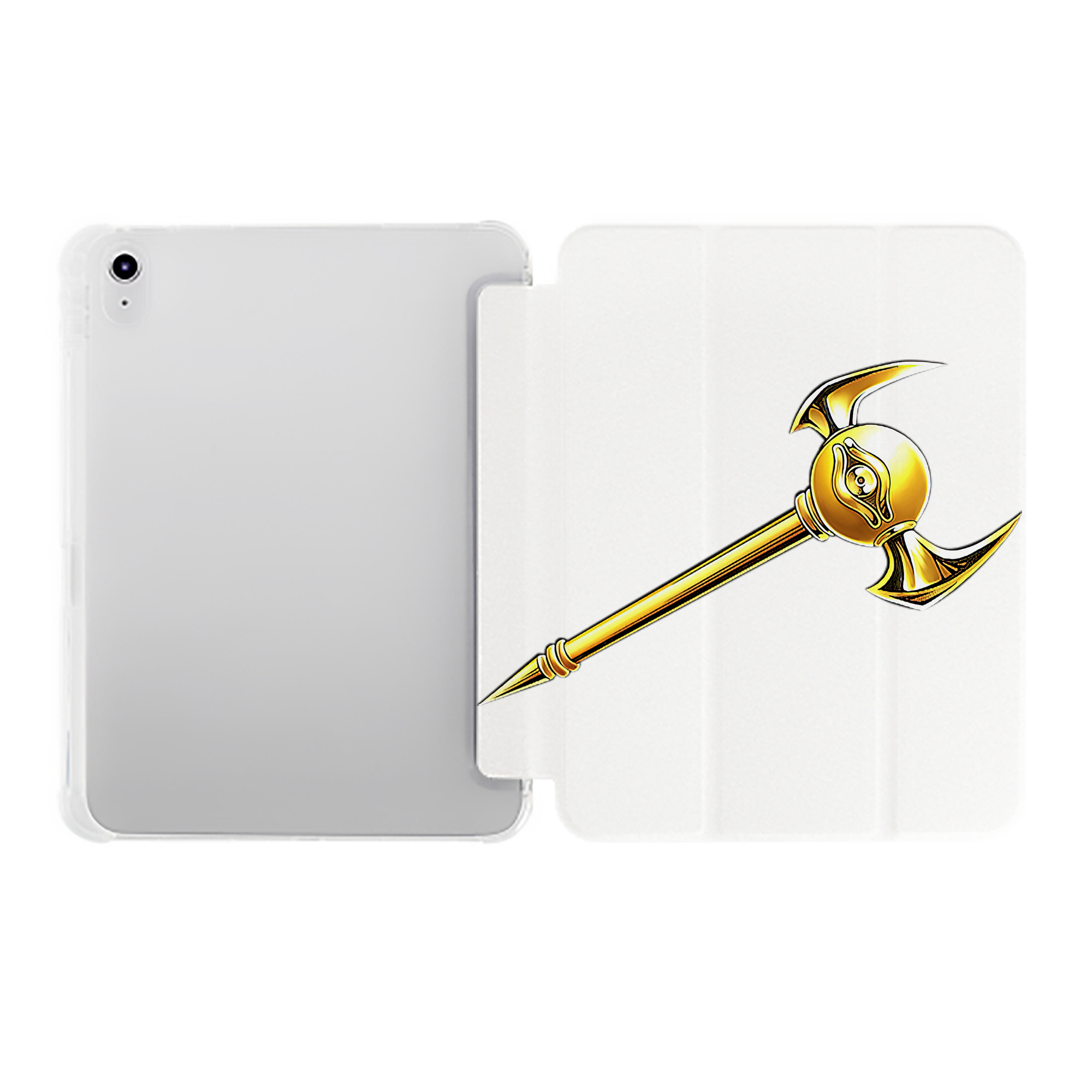 （画像用） 遊☆戯☆王 Yu-Gi-Oh! IPad ケース ペン収納付き 三つ折りスタンド PUレザー×シリコン 対応機種9.5/10.5/10.9インチ
